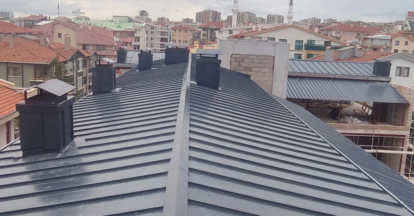 Çelik Konstrüksiyon Çatı Kurulumu